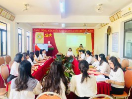 CHI BỘ TRƯỜNG MẦM NON TÂN GIANG - SINH HOẠT CHUYÊN ĐỀ  “Nâng cao chất lượng phê bình và tự phê bình của đội ngũ cán bộ, đảng viên trong sinh hoạt chi bộ”