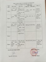 THỰC ĐƠN TUẦN 12 THÁNG 11