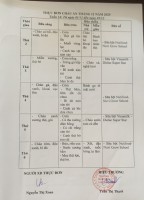 THỰC ĐƠN TUẦN 14 THÁNG 12/2025