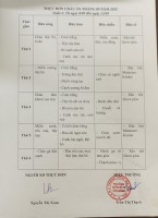 THỰC ĐƠN TUẦN 2 - THÁNG 9