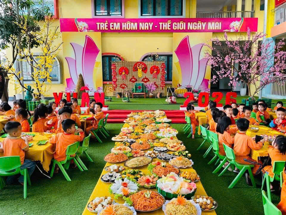 TIỆC BUFFET CHÀO XUÂN – NIỀM VUI NHỎ CỦA CÁC BÉ