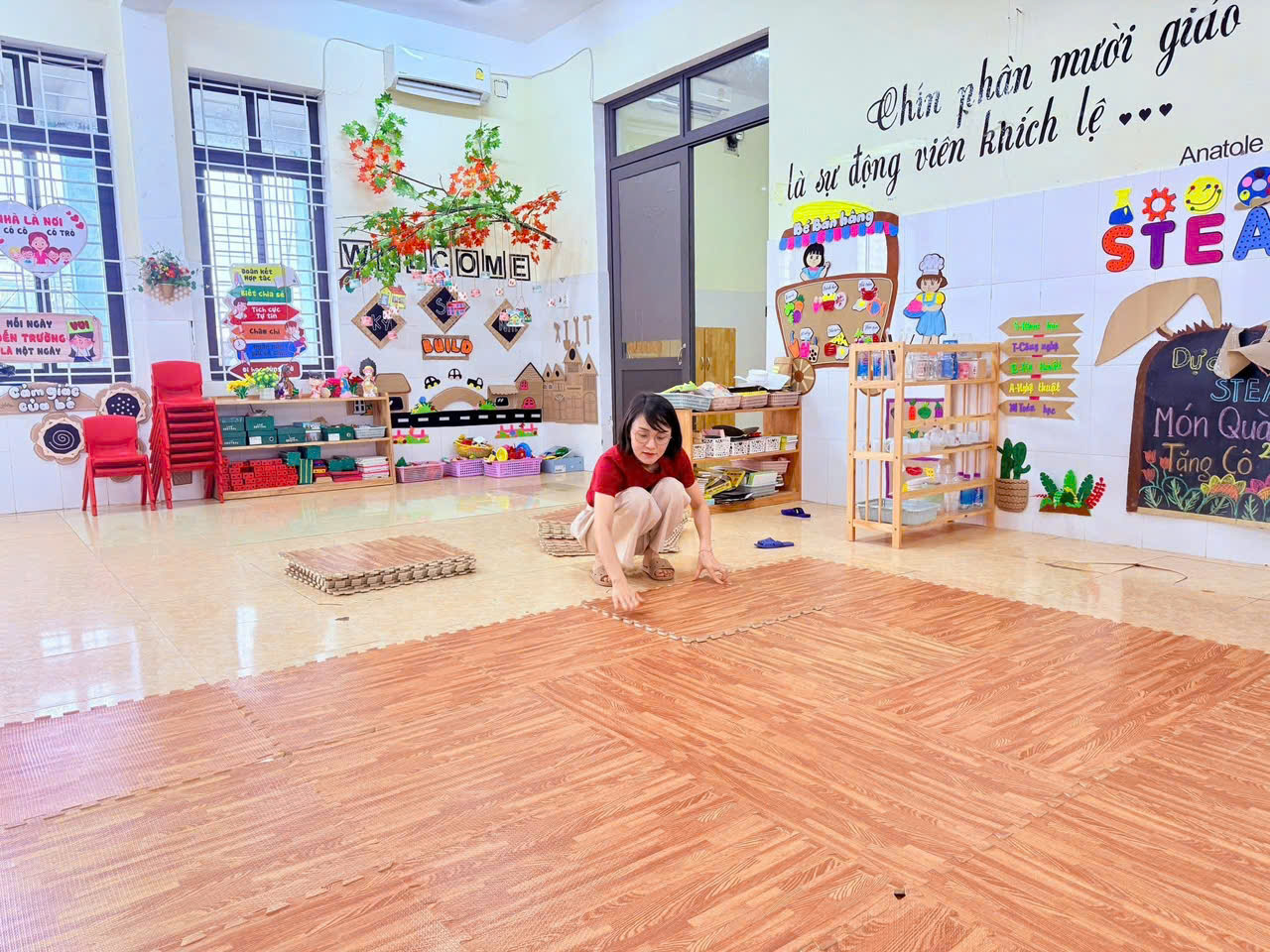 TRƯỜNG MÀM NON TÂN GIANG - SẴN SÀNG CÁC ĐIỀU KIỆN TỐT NHẤT ĐỂ CHÀO ĐÓN CÁC CON TRỞ LẠI TRƯỜNG SAU TẾT