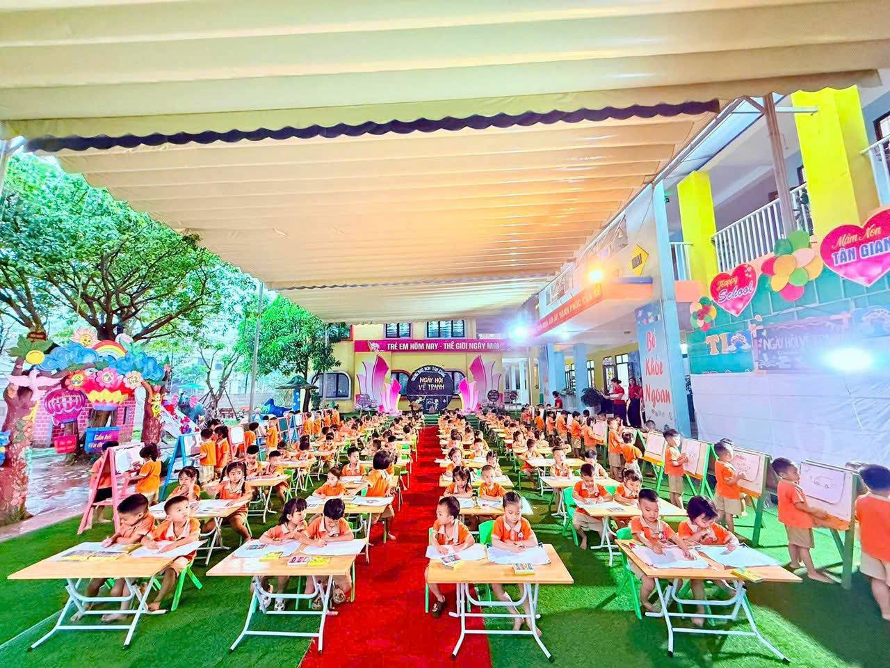 🎨 🌈NGÀY HỘI VẼ TRANH- TRƯỜNG MẦM NON TÂN GIANG🎨